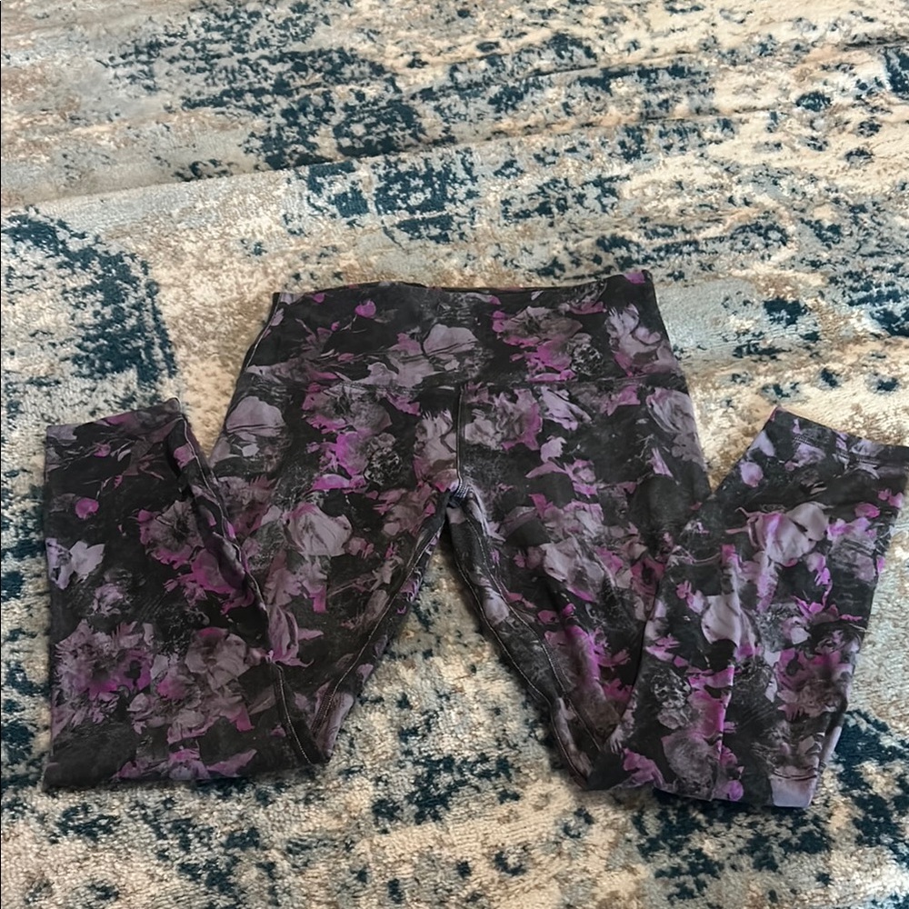 Floral lululemon leggings